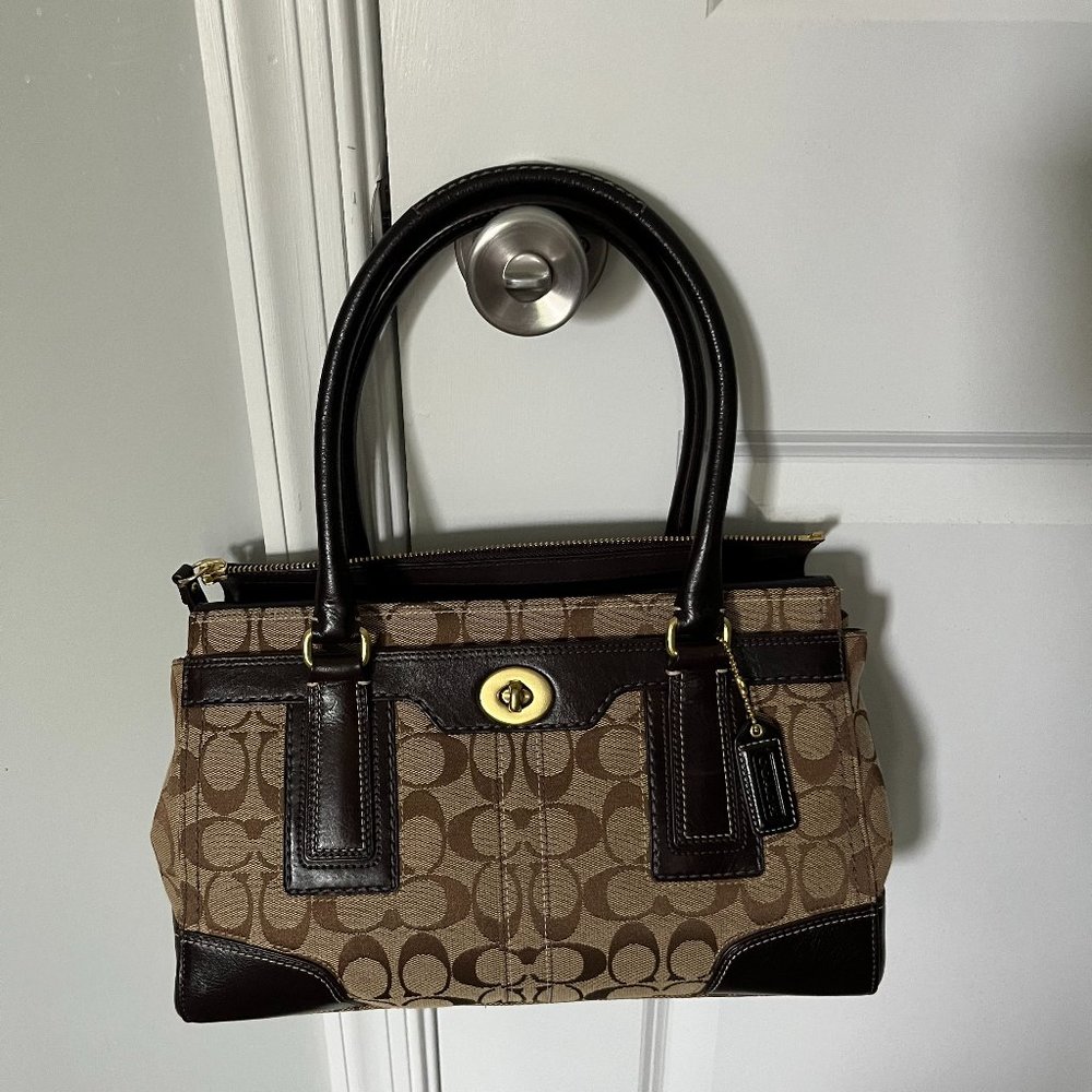 Elegant Brown and Tan Satchel